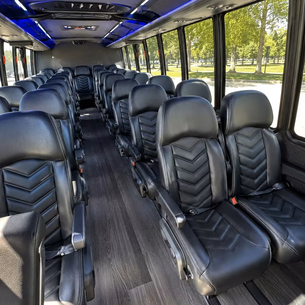 30 passenger minibus inside